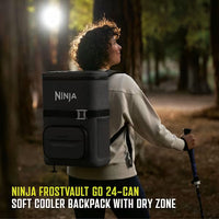 Ninja FrostVault Go 17L 24-Can Backpack Soft Cooler Charcoal Grey product image