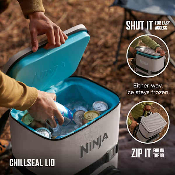 Ninja FrostVault Go 17L 24-Can Backpack Soft Cooler Birch Beige product image