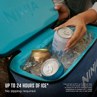 Ninja FrostVault Go 17L 24-Can Backpack Soft Cooler Lakeshore Blue product image