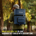 Ninja FrostVault Go 23L 36-Can Backpack Soft Cooler Lakeshore Blue product image