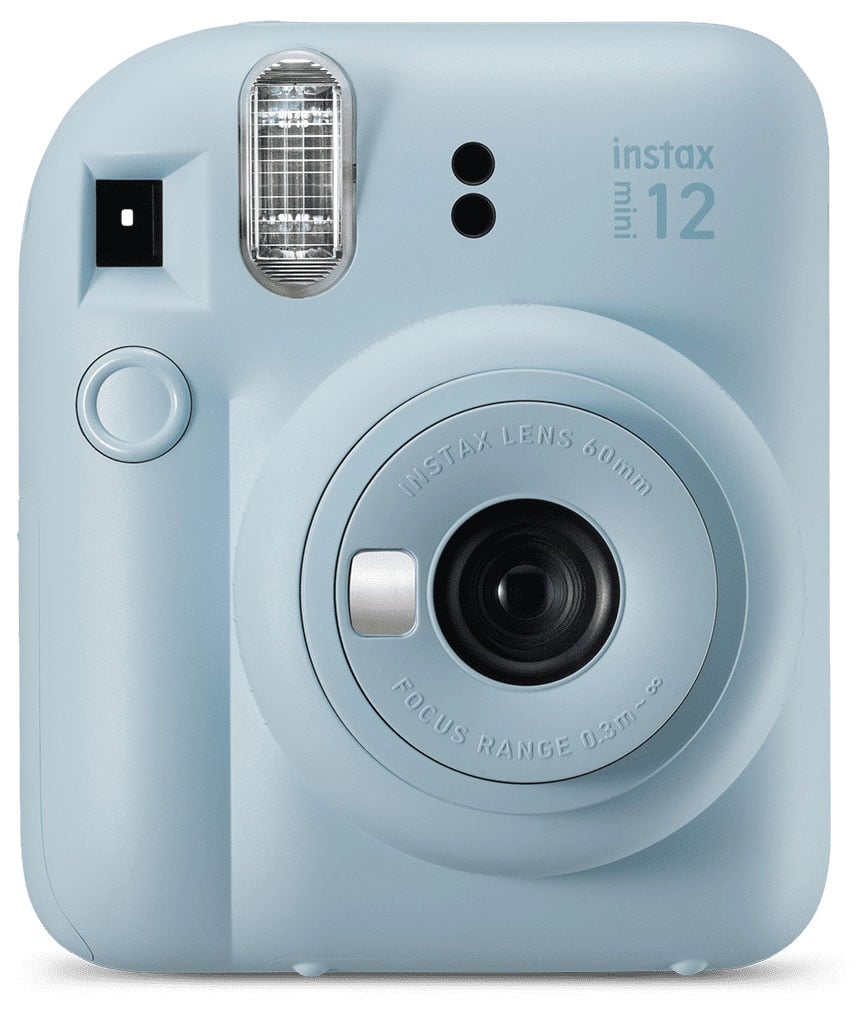 FUJIFILM instax mini 12 Instant Camera Pastel Blue - front view