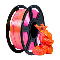 Flashforge PLA Silk Dual Color 3D Printing Filament 1.75mm 1kg - Pink & Yellow - 1kg spool