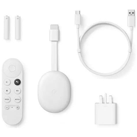 Google Chromecast HD With Google TV White | GA03131-GB