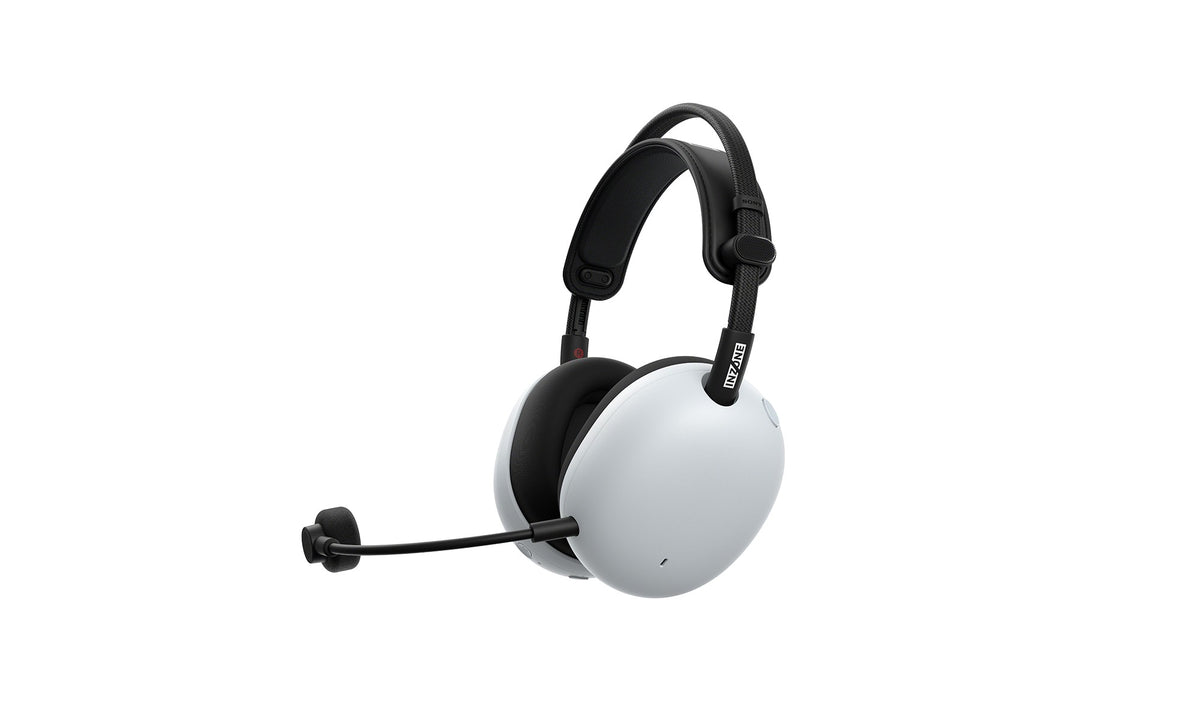 Sony INZONE H9 II Wireless Noise Cancelling Gaming Headset - White - angled view