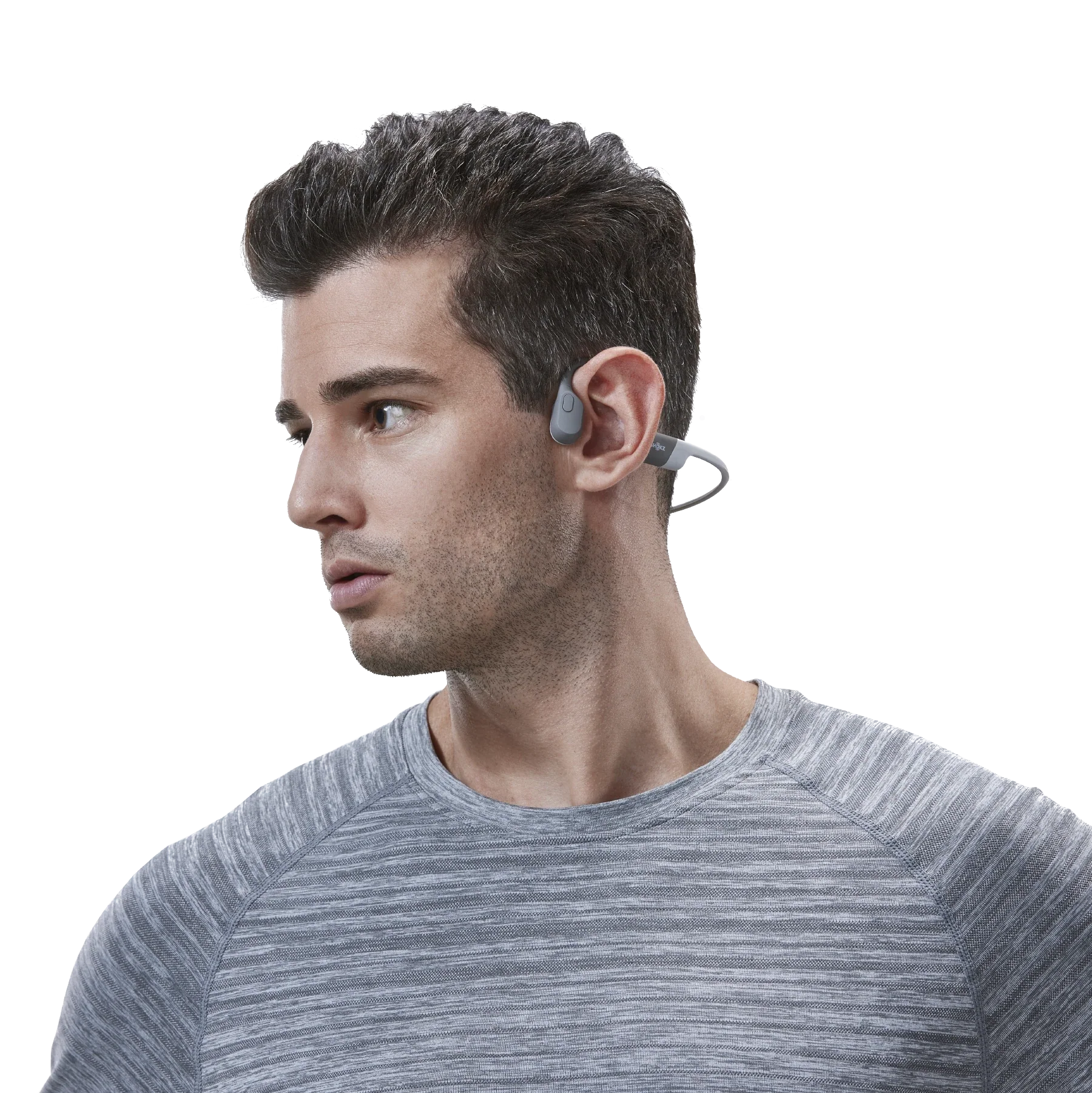 Shokz OpenRun Open-Ear Bone Conduction Headphones, Grey product image