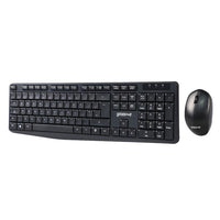 Groov-e Wireless Full-Size Keyboard and Mouse Set Black product image