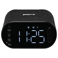 Groov-e Atlas II Bluetooth Alarm Clock Radio Black product image