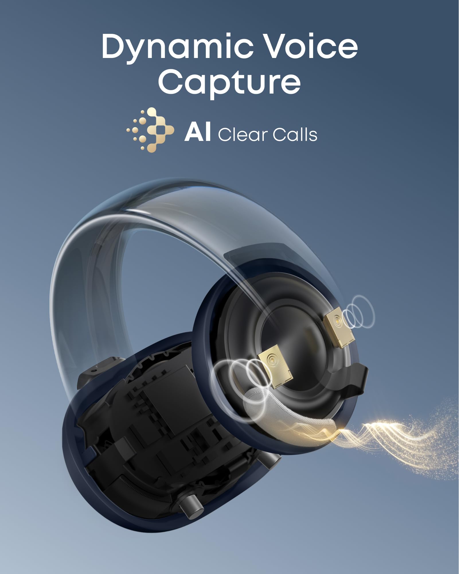 soundcore AeroClip Open-Ear Earbuds, White - official product image