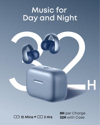 soundcore AeroClip Open-Ear Earbuds, Black - official product image