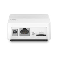 Tapo H200 smart hub — rear view showing power, LAN, reset and micro SD ports