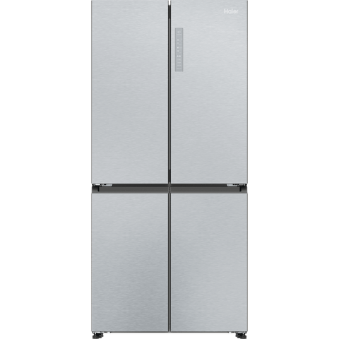 Haier Cube 83 Series American Fridge Freezer – Silver | HCR3818ENMG