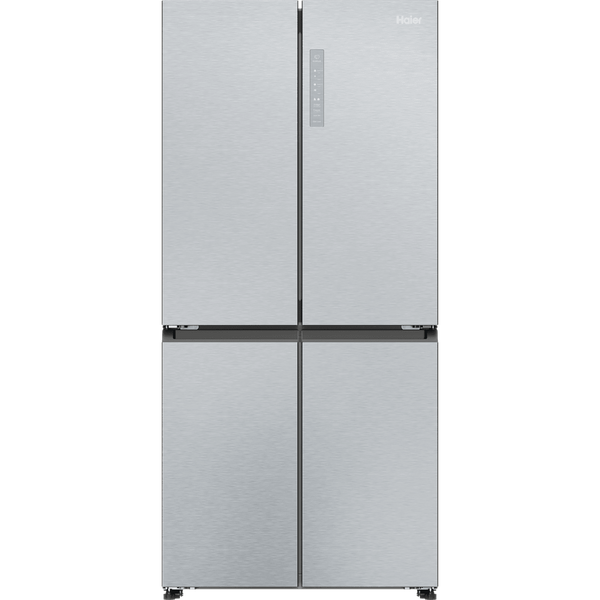 Haier Cube 83 Series American Fridge Freezer – Silver | HCR3818ENMG Haier Fridge Freezer Euronics Ireland