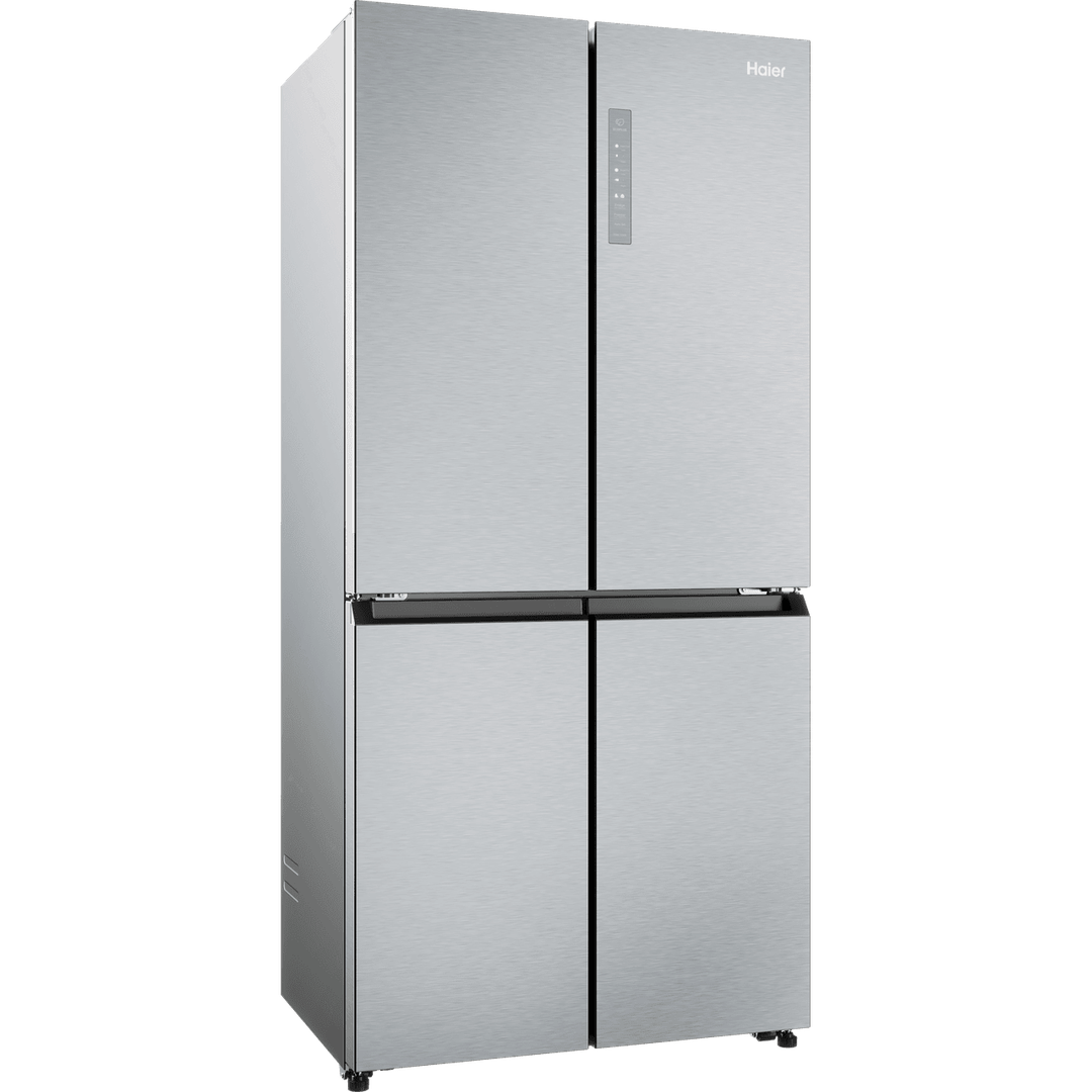 Haier Cube 83 Series American Fridge Freezer – Silver | HCR3818ENMG Haier Fridge Freezer Euronics Ireland
