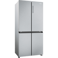 Haier Cube 83 Series American Fridge Freezer – Silver | HCR3818ENMG Haier Fridge Freezer Euronics Ireland