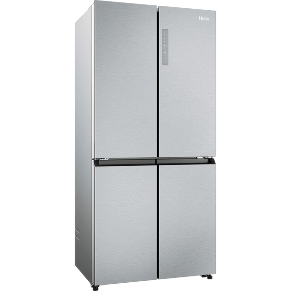 Haier Cube 83 Series American Fridge Freezer – Silver | HCR3818ENMG Haier Fridge Freezer Euronics Ireland
