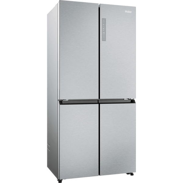 Haier Cube 83 Series American Fridge Freezer – Silver | HCR3818ENMG