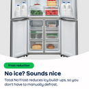 Haier Cube 83 Series American Fridge Freezer – Silver | HCR3818ENMG Haier Fridge Freezer Euronics Ireland