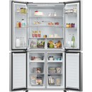 Haier Cube 83 Series American Fridge Freezer – Silver | HCR3818ENMG Haier Fridge Freezer Euronics Ireland