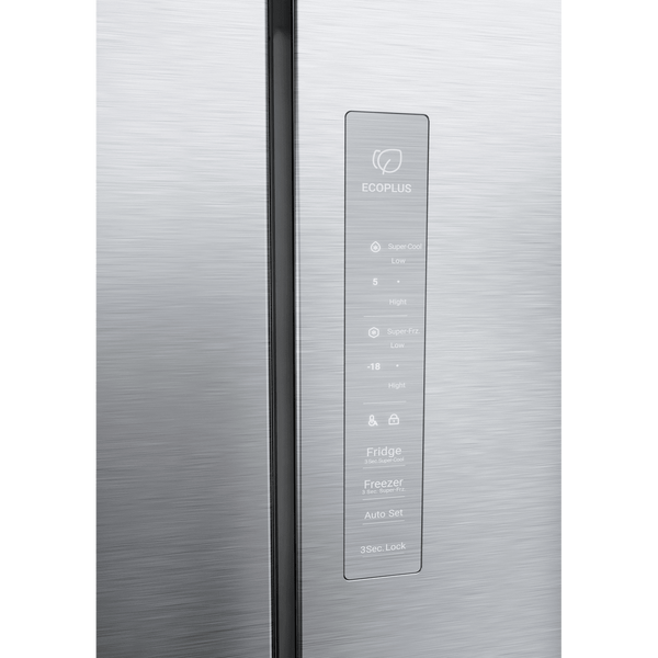 Haier Cube 83 Series American Fridge Freezer – Silver | HCR3818ENMG