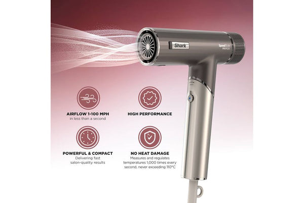 Shark SpeedStyle Pro FLEX 4-in-1 High-Velocity Hair Dryer System | HD542UK