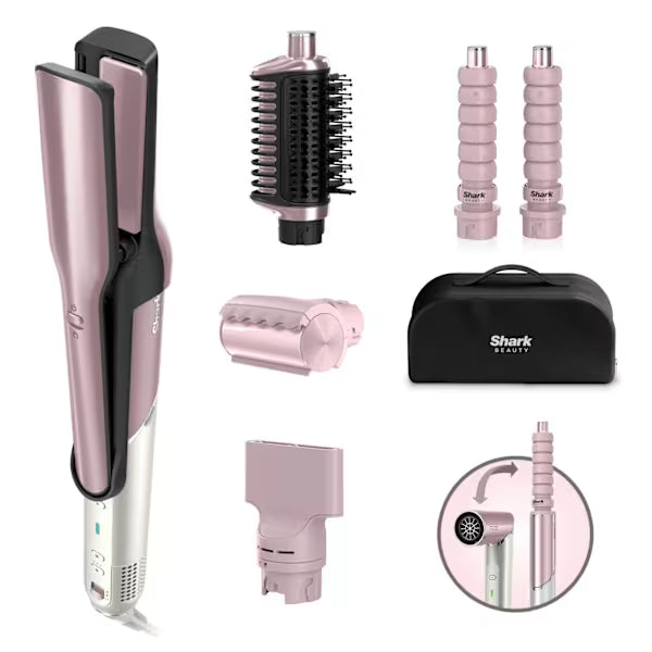 Shark Glam 5-in-1 Air Styler & Dryer with FrizzFighter Pink product image