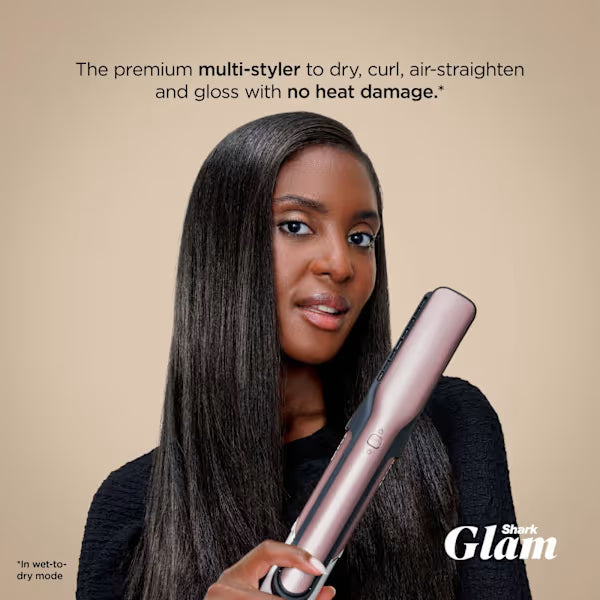 Shark Glam 5-in-1 Air Styler & Dryer with FrizzFighter Pink product image