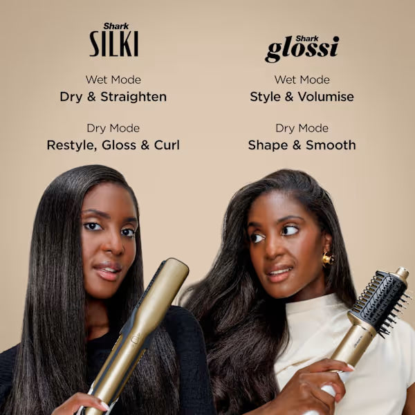 Shark Glam Straight, Waves & Curls Multi-Styler 5-in-1 Gold product image