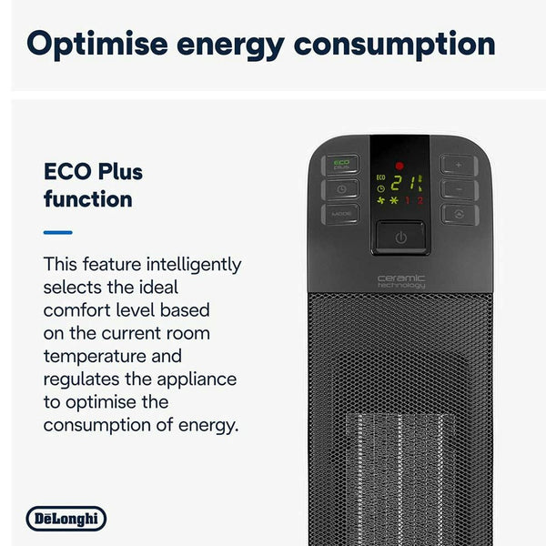 De’Longhi Tower Ceramic Fan Heater 2 kW | HFX65V20