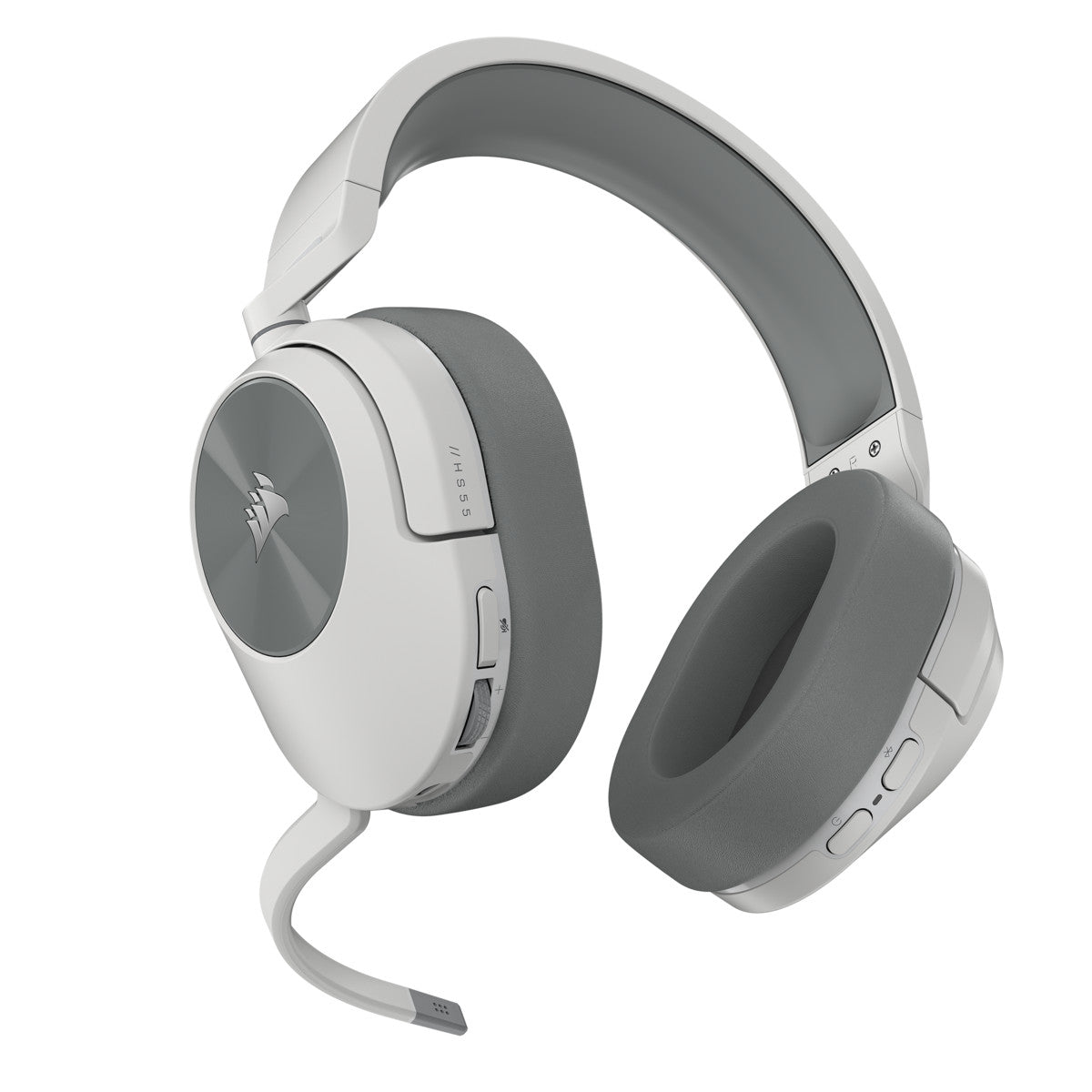 Corsair HS55 Wireless Gaming Headset - White - side view