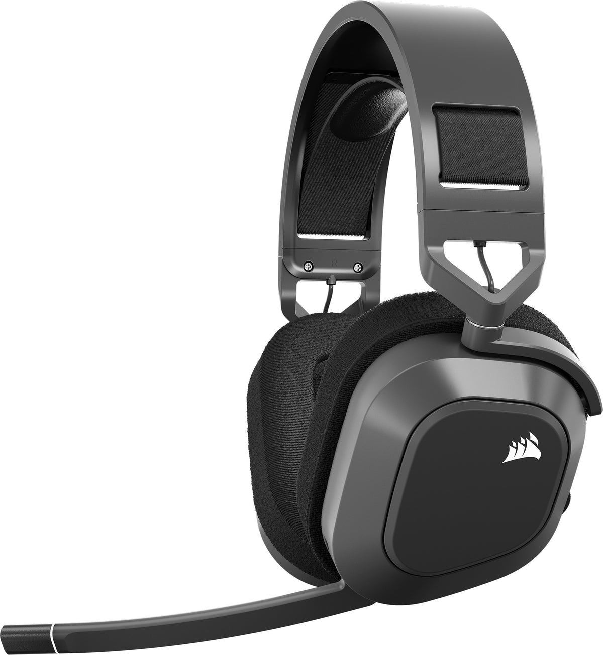 Corsair HS80 Max Wireless Gaming Headset - Steel Grey - front view