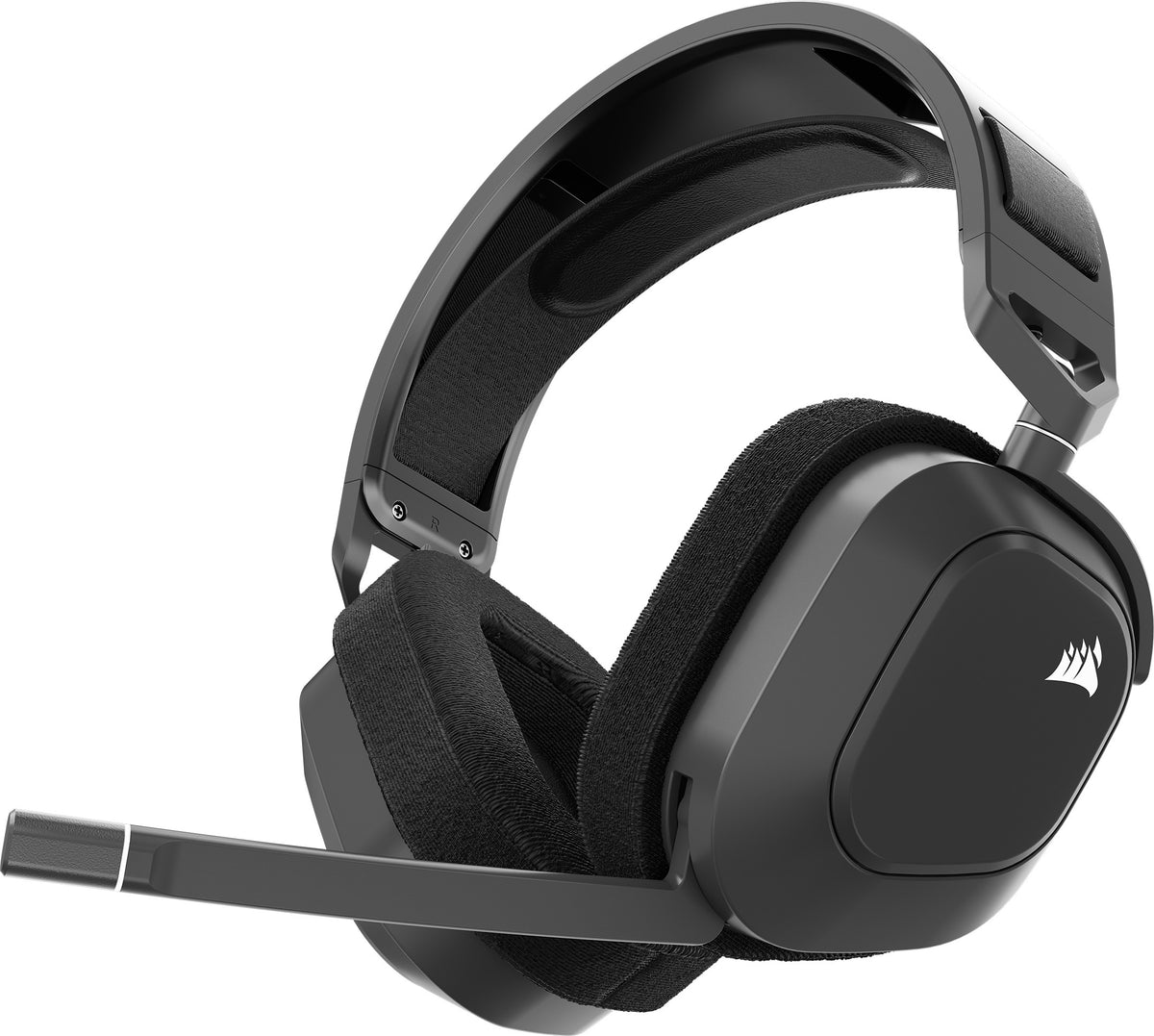 Corsair HS80 Max Wireless Gaming Headset - Steel Grey - side view