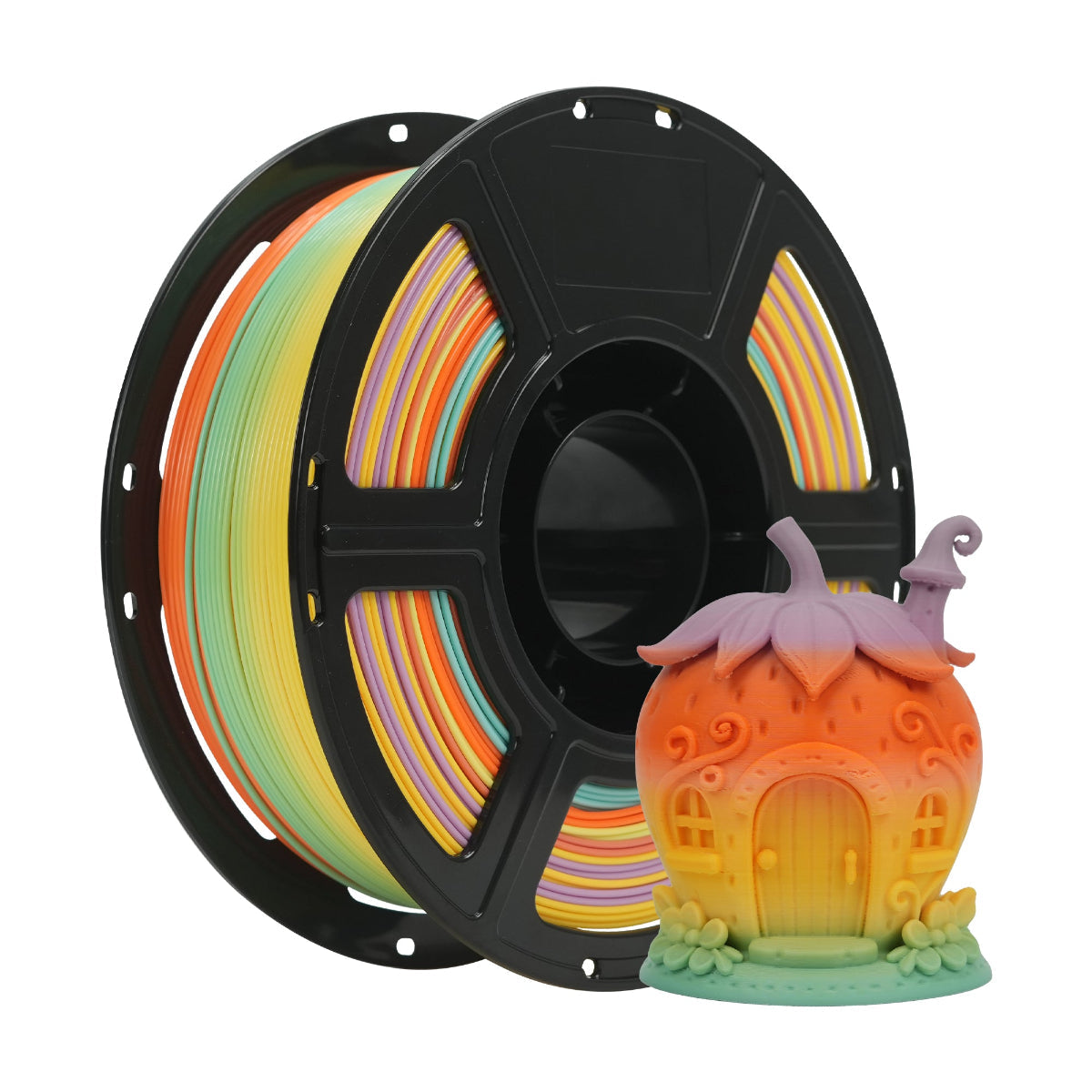 Flashforge HS PLA Rainbow 3D Printing Filament 1.75mm 1kg - Summer Dreamland - 1kg spool