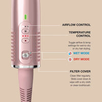 Shark Glossi 2-in-1 Hot Tool & Air Glosser Brush Lychee product image