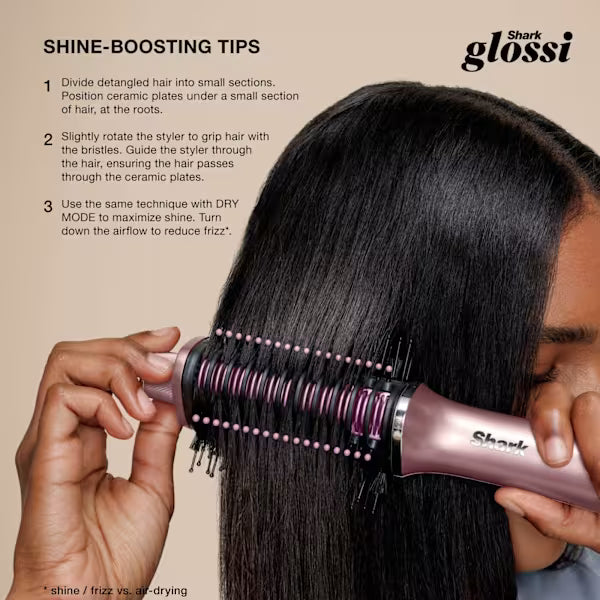 Shark Glossi 2-in-1 Hot Tool & Air Glosser Brush Lychee product image