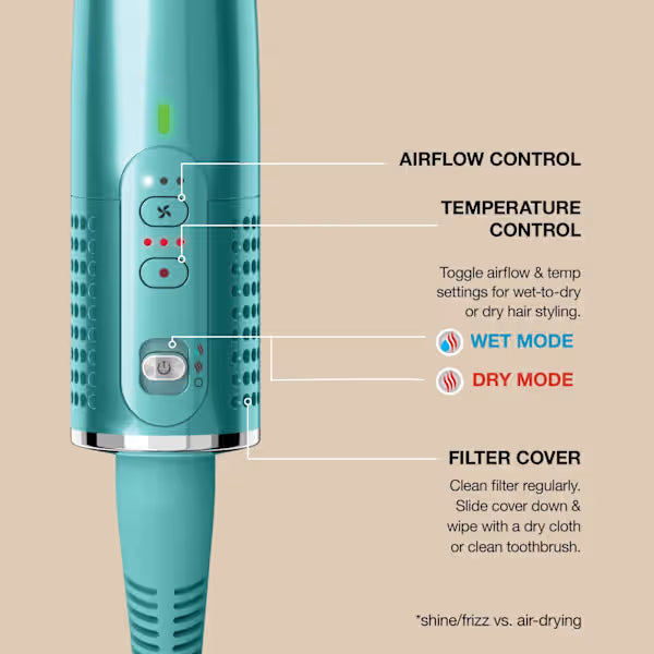 Shark Glossi 2-in-1 Hot Tool & Air Glosser Brush Juniper product image