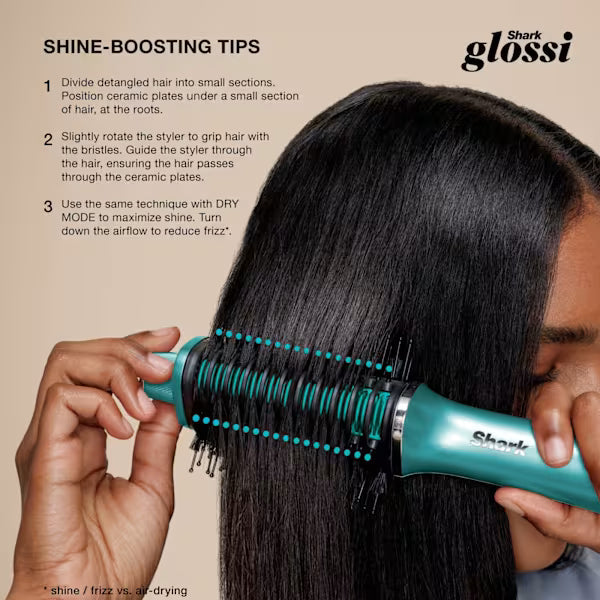 Shark Glossi 2-in-1 Hot Tool & Air Glosser Brush Juniper product image