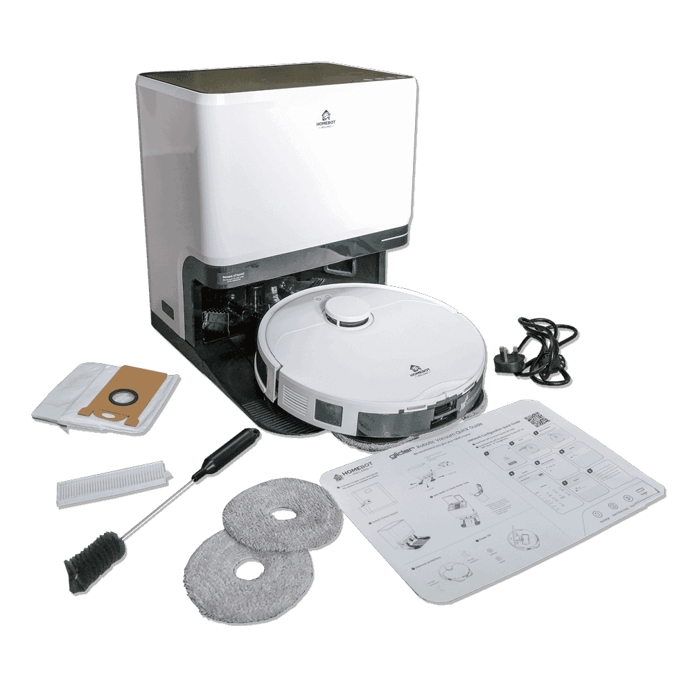 Homebot Glider Robot Vacuum and Mop with Self-Empty Station | HB-RV-GLI-IE
