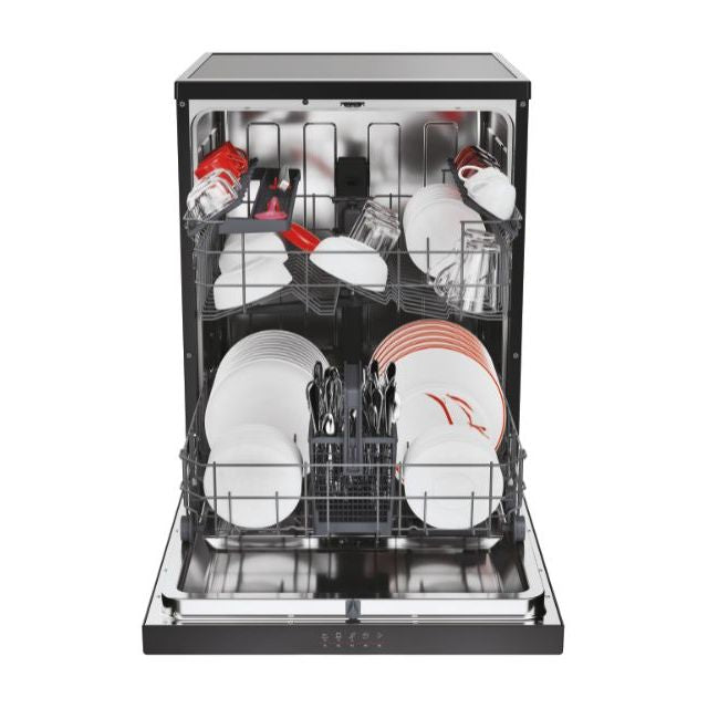 Hoover Black 13 Place Free Standing Dishwasher | HF3C7L0B-80