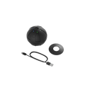 Hyperice Hypersphere Go black massage ball — additional angle