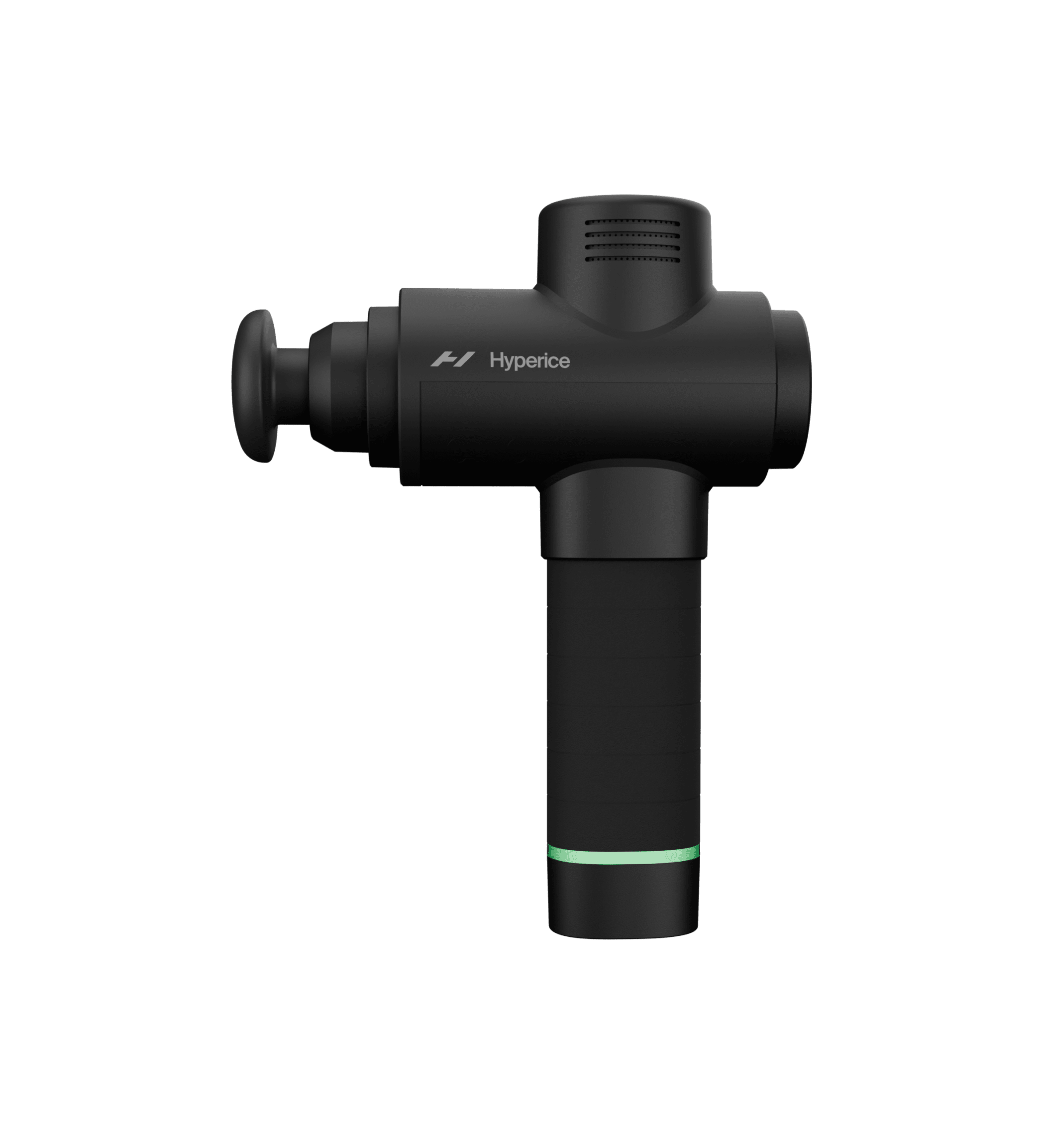 Hyperice Hypervolt 2 black percussion massage gun — front studio view