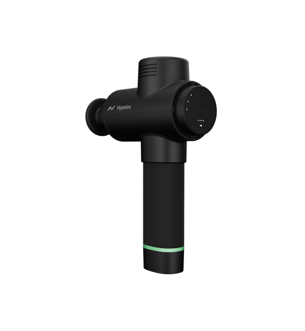 Hyperice Hypervolt 2 black massage gun — alternate angle