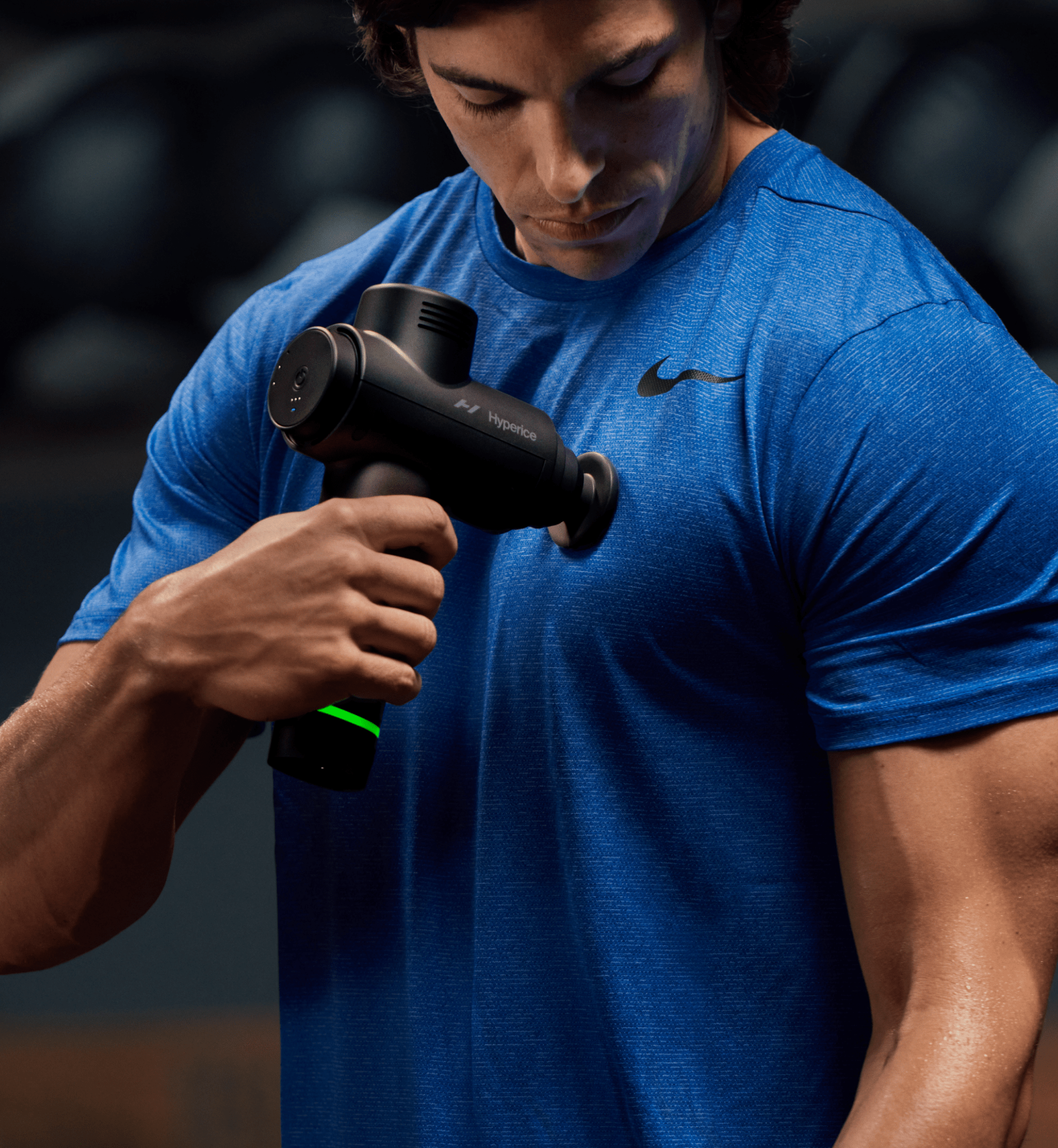 Hyperice Hypervolt 2 black massage gun — additional angle