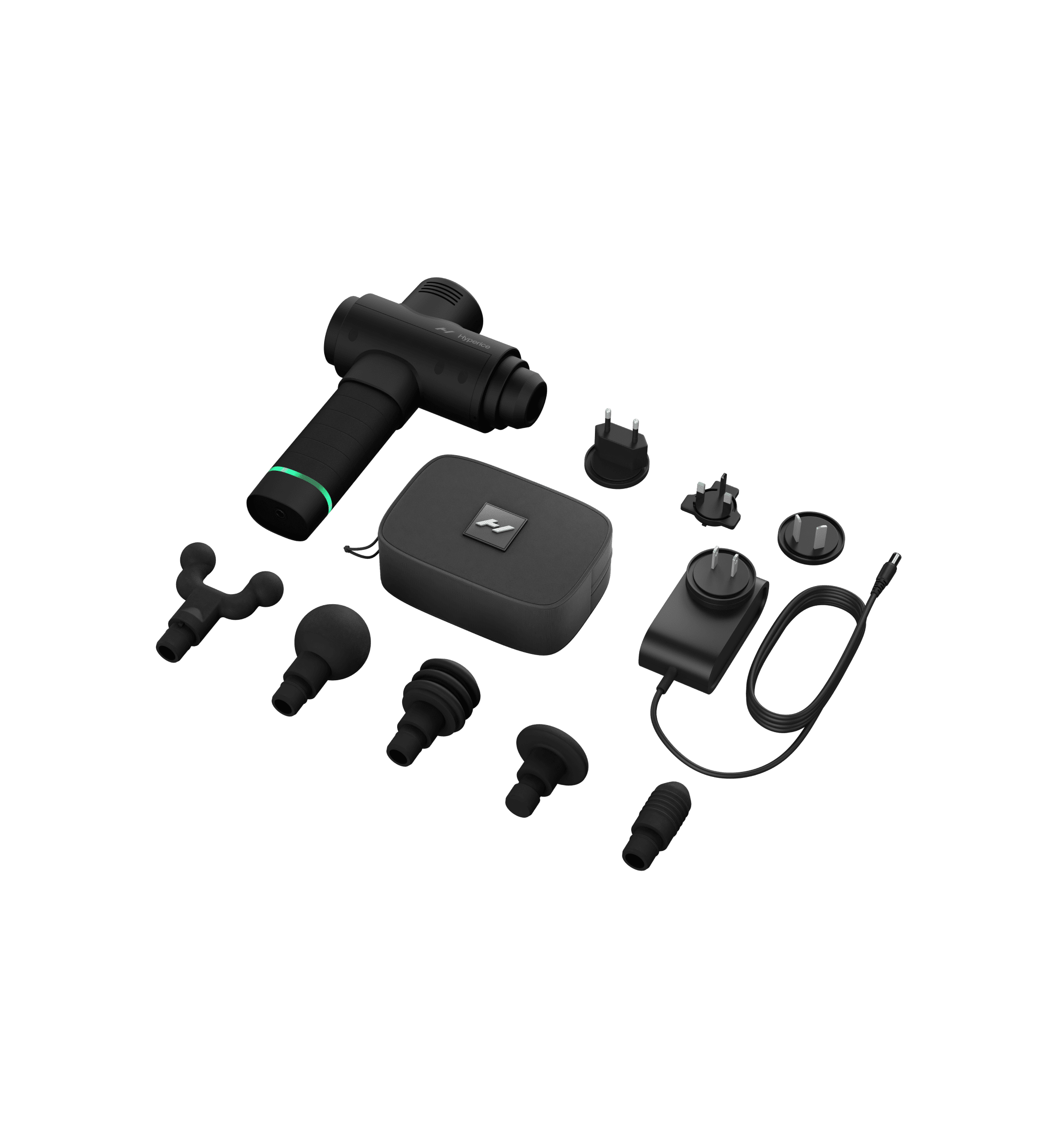 Hyperice Hypervolt 2 black massage gun — additional angle