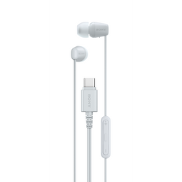 Sony IER-EX15C USB-C Wired In-Ear Earphones - White | IEREX15CW.CE7