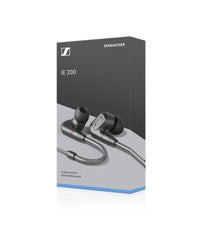 Sennheiser IE 200 Audiophile Earphones Black — retail packaging, front