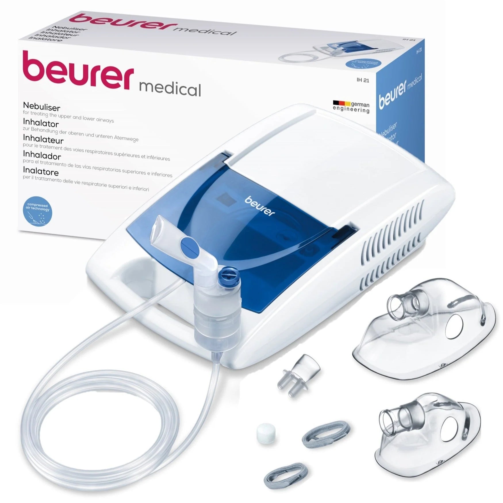 Beurer Compressor Nebuliser, clear product view