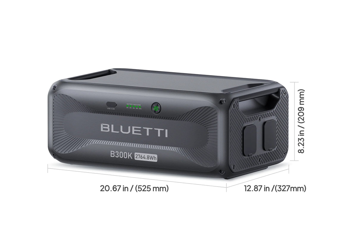 BLUETTI B300K 2,764.8Wh Expansion Battery - dimensions