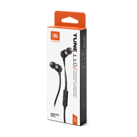 JBL T110 Wired Earbuds Black product image