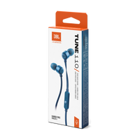 JBL T110 Wired Earbuds Blue product image
