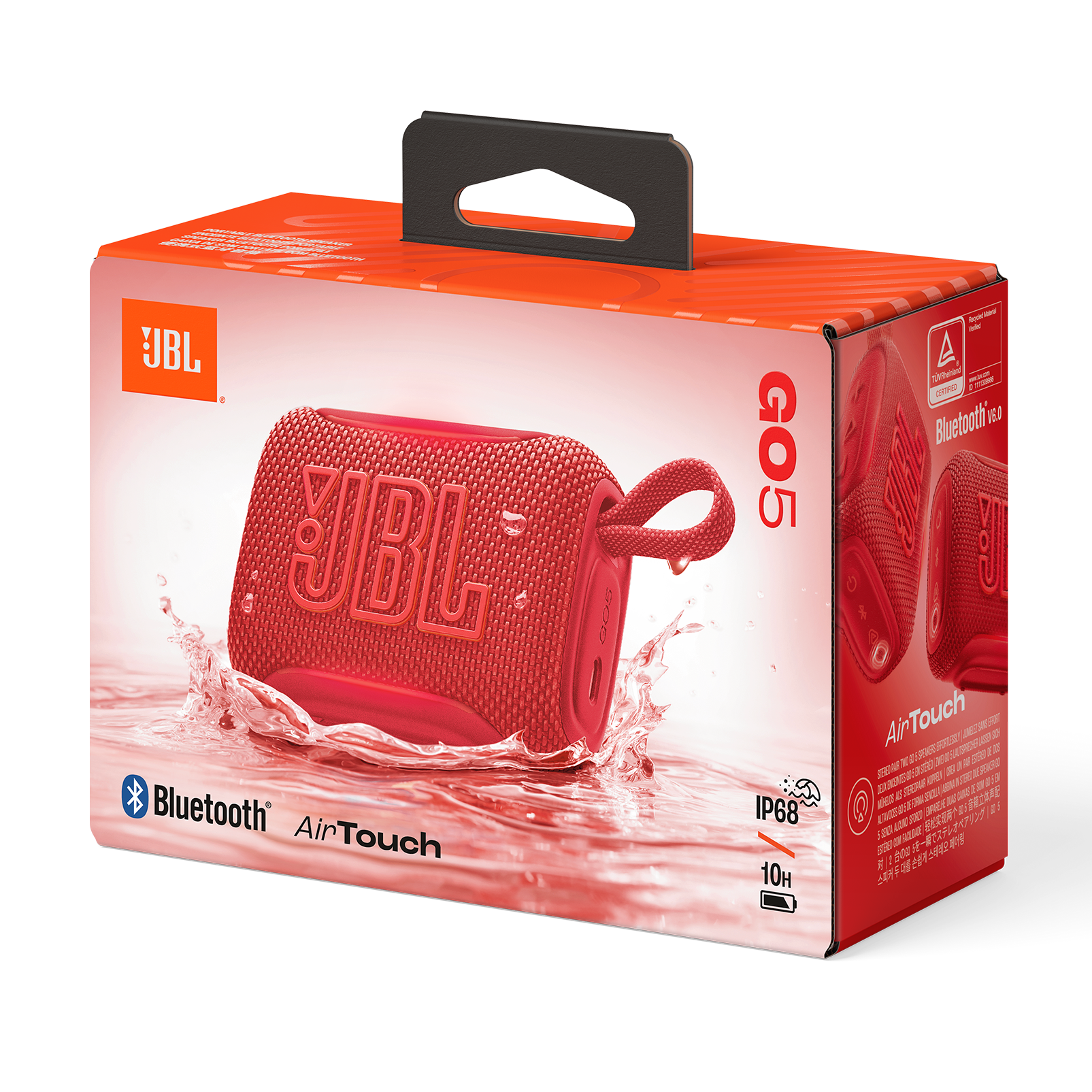 JBL Go 5 Portable Bluetooth Speaker Red product image